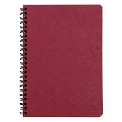 Imagen de Clairefontaine 785322 C Age Bag Libreta de espiral (A5, cuadriculado, 50 hojas, color rojo