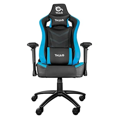 Imagen de Talius Vulture Silla Gaming Profesional, Butterfly, Ergonómica, Reposabrazos 4D, Base Metal, Altura Ajustable Alto Respaldo Reclinable, Ruedas Nylon (Blue)