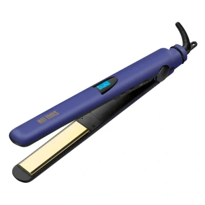 Imagen de Hot Tools Pro Signature 25 MM Plancha alisadora (placas doradas de titanio, 14 ajustes calor personalizados, pantalla digital LCD temperatura, hasta 230C, Pulse Technology) HTST2578UKE