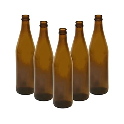 Imagen de DIAH DO IT AT Home 30 botellas de cerveza cristal marrón 500 ml (0,5 L) con tapa corona para Lager Sidra Brewing