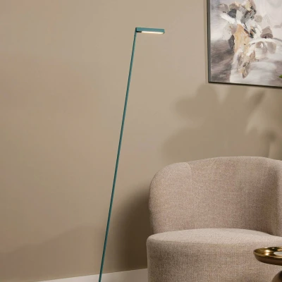 Imagen de Lucide Lámpara de pie LED Lavale, turquesa, atenuable, altura 138 cm