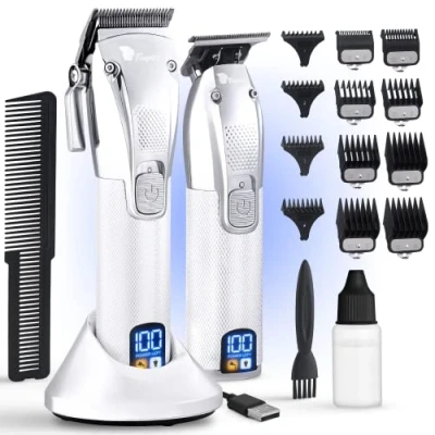 Imagen de Fagaci Maquina Cortar Pelo Hombre con Potencia Turbo y Corte Preciso, Cortapelos Trimmer 5H/3H Batería, Cortadora Pelo, Pelar, Cortapelo, Profesional Duradera