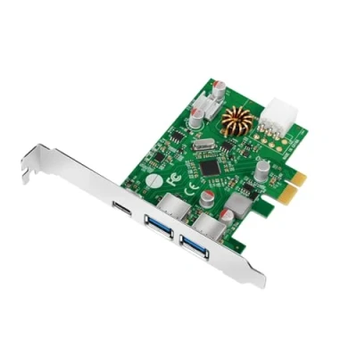 Imagen de LogiLink Tarjeta PCI Express USB 3.2 (Gen1) con 1 C (Power Delivery 3.0) y 2 Puertos A