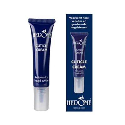 Imagen de Herome Crema Reparadora de Cutículas 13.5ml Restaura las Rotas y Secas, Fórmula con Aloe Vera Vitamina F, la Cutícula