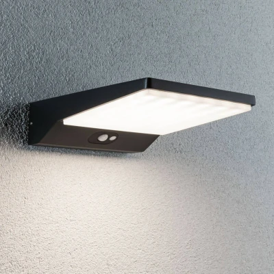 Imagen de Paulmann 94332 Luminaria exterior LED, aplique IP44 blanco cálido, incl. 1x10,5 W, luz exterior, gris oscuro, aluminio, lámpara jardín 3000 K