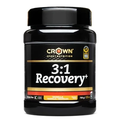 Imagen de Crown Sport Nutrition 3:1 Recovery+, recuperador muscular con aislado de proteína Whey. Rápida asimilación y alto contenido en aminoácidos (Bote 750g, Vainilla)