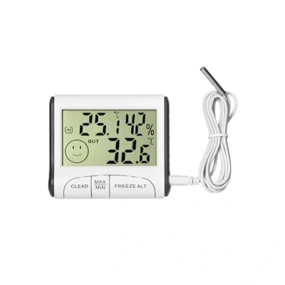 Imagen de Miratic Estación Meteorológica con Medición de Temperatura Exterior Mediante Sensor en el Cable Estacion Meteorologica Interior Color Blanco