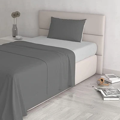 Imagen de Juego de sábanas color natural (hoja plana 180x300, plancha instalada 120x200cm+funda almohada 52x82cm), gasolina verde/botella verde, verde petroleo/verde botella