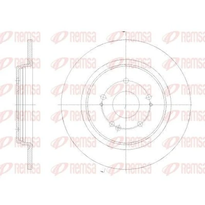 Imagen de REMSA Disco de freno HONDA: CR V 5 Eje trasero 310mm 10mm macizo 62519.00 42510TLAA00,42510TNYE00 Discos freno,