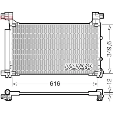 Imagen de Condensador, aire acondicionado DENSO DCN50132