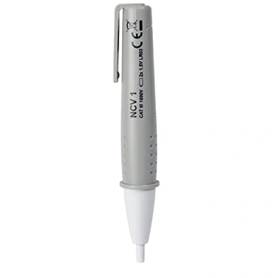 Imagen de Voltmaster NCV 1 comprobador de tensión sin contacto CAT III 1000 V (comprobador con señal acústica, detecta tensiones alternas a partir 110 CA, fabricado en plástico ABS), gris