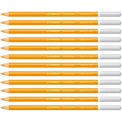 Imagen de Lápiz de Color tiza pastel STABILO CarbOthello Caja con 12 unidades amarillo indio