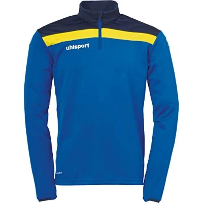 Imagen de Uhlsport Offense 23 1/4 Zip Top Camiseta De Fútbol para Hombre, Azur/Azul Marino/Lima ama, S