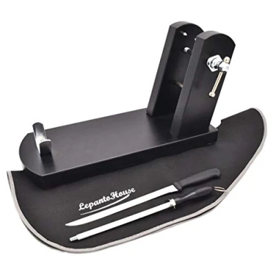 Imagen de LEPANTO JAMONERO Rioja Negro + Cuchillo CHAIRA Cubre Jamon LepantoHouse (CUBREJAMON Negro)