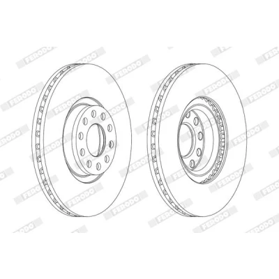 Imagen de FERODO PREMIER Coat+ disc DDF1983C 1 Disco de freno 320,9 29,8 5 ventilado revestido sin tornillos AUDI: A6 C5 Avant, Berlina