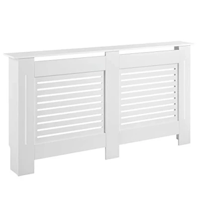 Imagen de Cubre Radiador 152x19x82cm Decoración Radiator Tapar la calefacción MDF Blanco