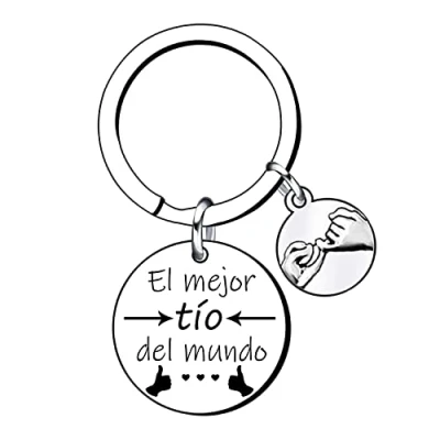 Imagen de NVKFML llavero de regalo navidad, papá, hombre, cumpleaños ideas regalo, bautismo pascua, mejor papá El del mundo (7)
