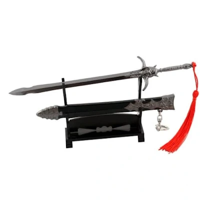 Imagen de Hanaiette 1 llavero Devil May Cry, modelo de arma metal con soporte exhibición armas, Estilo 1, Taille unique