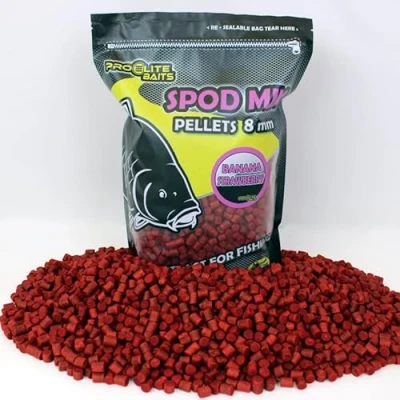 Imagen de Pellets Spod Mix Pro Elite Baits Banana Strawberry 8 mm
