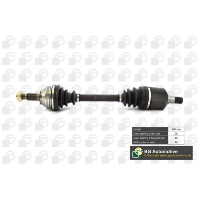 Imagen de BGA DS7513L Árbol de transmisión Eje delantero, izquierda 630, 630 LAND ROVER: Freelander I SUV, SUV Cabrio