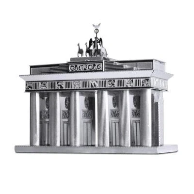 Imagen de Metal Earth Puzzle 3D Puerta De Brandenburgo Berlín. Rompecabezas Arquitectura. Maquetas Para Construir Adultos Nivel Moderado 6.1 X 3 6 Cm