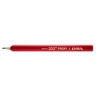 Imagen de Lyra L4332111, 33® Lápiz ovalado de 24 cm largo, ideal para marcar en madera, 12 unidades, punta
