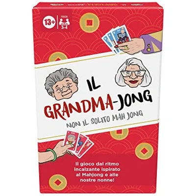 Imagen de Hasbro Gaming el Grandma Jong, un Juego de Cartas con Ritmo acelerado para 3 4 Jugadores, Inspirado en Mahjong y 2 Abuelas, la Familia, Divertido Las Fiestas, a Partir