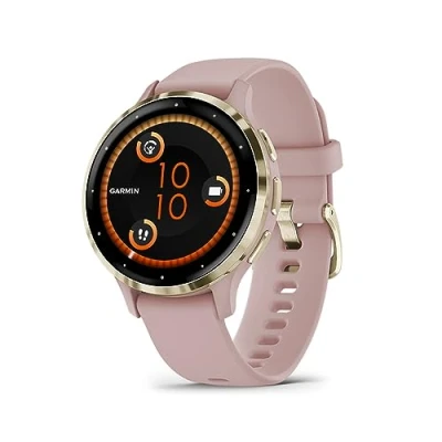 Imagen de Reloj deportivo Garmin Venu 3S, 18 mm, 1.2&quot;, Autonomía 10 días, +30 deportes, Rosa