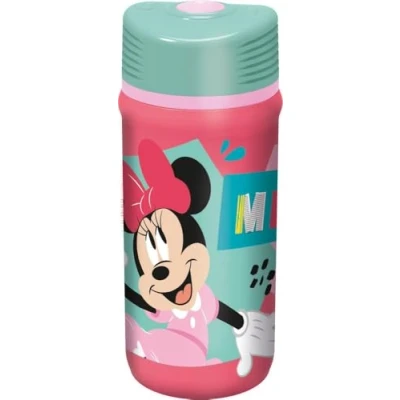 Imagen de TataWay in viaggio si cresce Disney Botella Rosa y Azul Plástico para Niñas Minnie Mickey 390 ml con cierre antigoteo