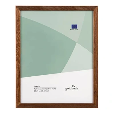 Imagen de goldbuch Skandi (20 x 25 cm, Madera auténtica, con Soporte para Pared, Marco de Fotos marrón)
