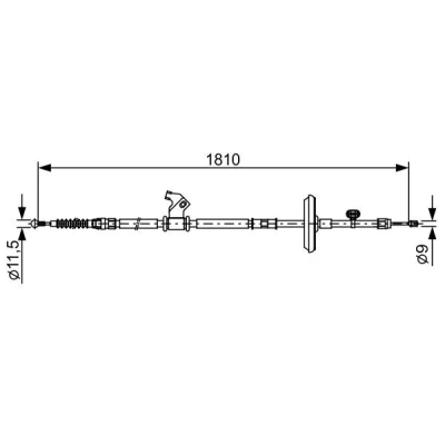 Imagen de BOSCH 1 987 482 507 Cable de Freno Mano 1810