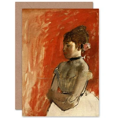 Imagen de Artery8 Edgar Degas Ballet Dancer With Arms Crossed Fine Art Greeting Card Plus Envelope Blank Inside Pelota Bailar�n Cruzar