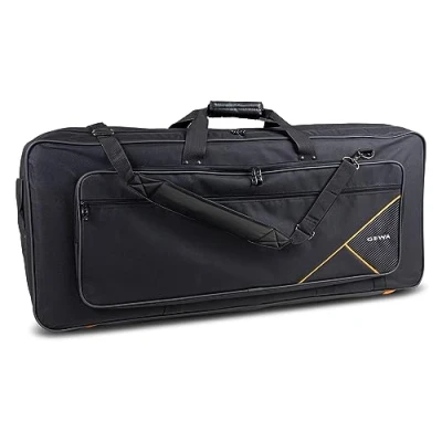 Imagen de Bolsa para teclado Premium, 65x24x9 cm, con bolsillo partituras, negra, resistente al agua y a la rotura