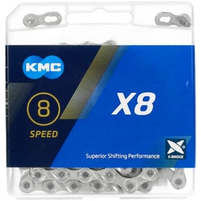 Imagen de KMC X8 8 Cadenas, Unisex Adulto, Silber, 1/2&quot; x 3/32&quot;