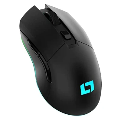 Imagen de Lioncast LM45 WL ratón inalámbrico para juegos de 18.000 DPI Pixart, sensor RGB inalámbrico, PC, batería 55 horas, 6 botones programables, modo dual recargable y ultraligero (85