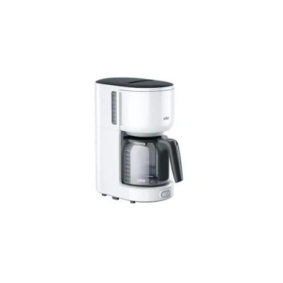 Imagen de Braun KF 3100 Independiente Totalmente automática Cafetera (Independiente, de filtro, 1000 W, Blanco)
