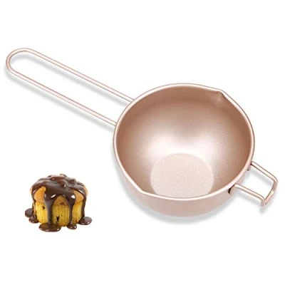 Imagen de Baño Maria Un Perol Chocolate Fundir Repostería Olla de Derretir Antiadherente Cuenco para Acero al Carbono Cazo Caramelo Mantequilla Queso 450 ML