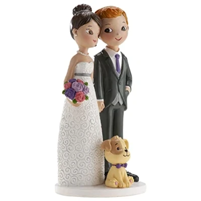 Imagen de Dekora Decoracion Boda Figuras Novios para Tarta de Perro