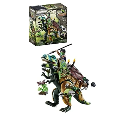 Imagen de PLAYMOBIL Dino Rise 71261 T Rex, Dinosaurio Tiene una Armadura Desmontable con Dispositivo Lanza Piedras, Juguete para niños a Partir de 5 años