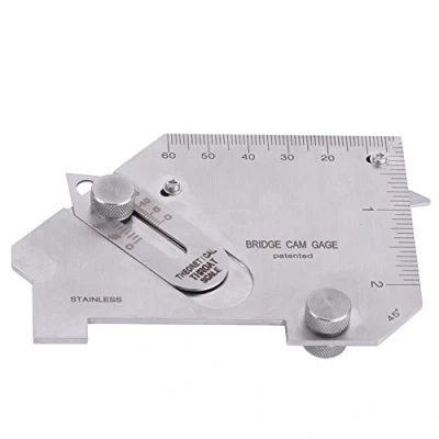 Imagen de Mediador de Pulgadas y Métrico Puente Cam Gauge Prueba Ulnar Inspección Soldadura Calibre MG 8B con Ranura