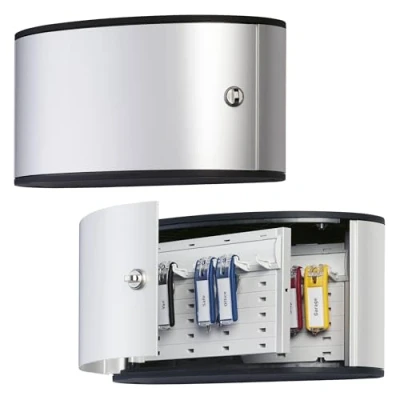 Imagen de Durable 196023 Armario de llaves KEY BOX 12 con cerradura giratoria, para llaves, plata