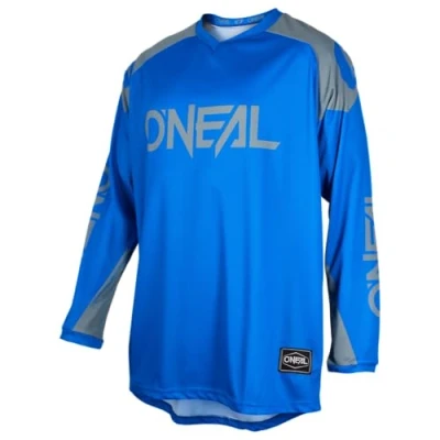 Imagen de O&#039;Neal Jersey de Motocicleta Enduro Motocross Tejido Transpirable, máxima Libertad Movimiento, Espalda extendida Matrix Ridewear Adultos Azul Gris Talla XXL