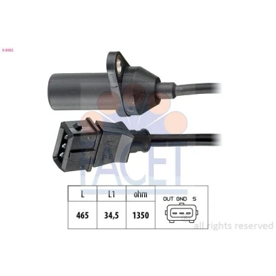 Imagen de FACET 9.0092 Sensor de Cigueñal Made in Italy OE Equivalent FIAT: Panda I Hatchback