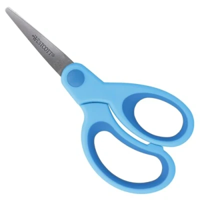 Imagen de Westcott E 21583 00 Tijeras infantiles para diestros, 13 cm, color azul