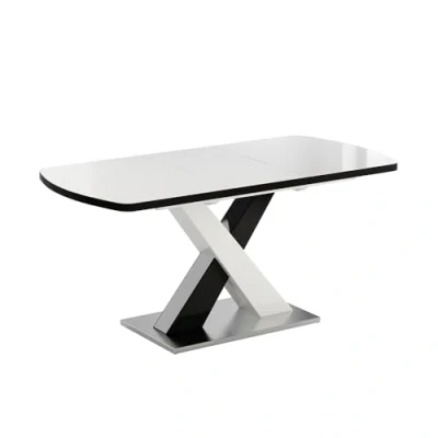 Imagen de Vicco Mesa de Comedor Chinto, Negro, 120 x 80 cm Extensible