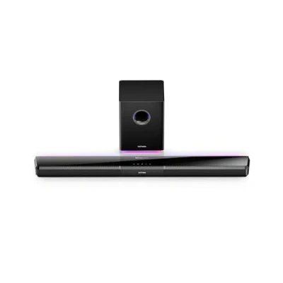 Imagen de ULTIMEA 5.1 Canales Barra de Sonido TV con Dolby Atmos, Sistema Envolvente para Smart Subwoofer, PC Desmontable Luz RGB, HDMI eARC/Opt/AUX/BT, Apollo S80