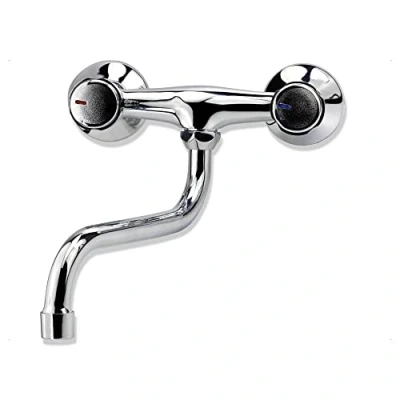 Imagen de Mprofi MT® Grifo de Cocina Pared Fregadero Mezclador Lavabo para Cromo