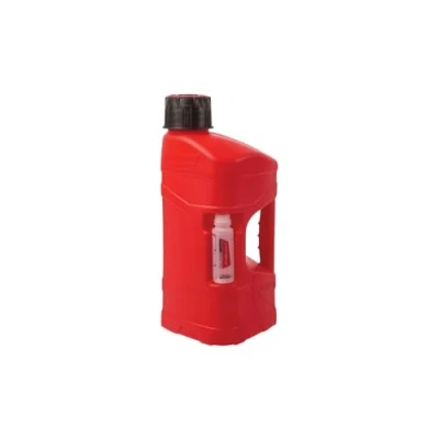 Imagen de POLISPORT 8464600001 ProOctane bidón de gasolina 10L homologado con manguera llenado duradero y resistente tapón a prueba derrame en color rojo
