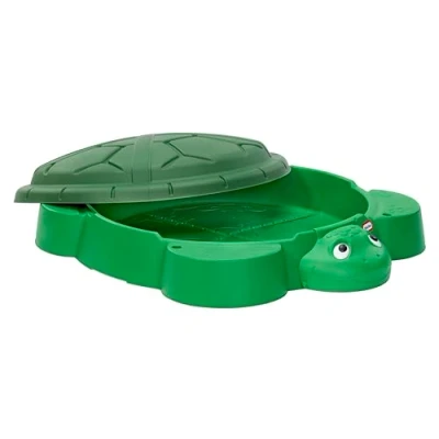 Imagen de little tikes Turtle Sandbox Arenero Verde con 4 Asientos Moldeados, Ranuras para Sombrillas Y Litera Extraíble, Niños Niñas De 1 A 6 Años
