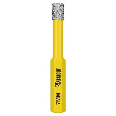 Imagen de 1 broca de diamante SabreCut SCRDDB07 7 mm cambio rápido, larga vida útil, autorrefrigerante, autoafilable para cemento, porcelana, granito, mármol